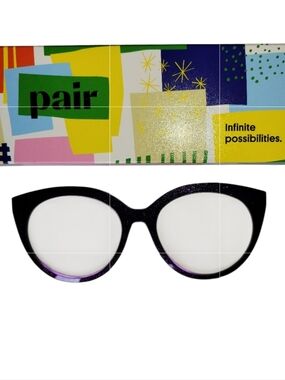 Pair Eyewear Zuri Style Magnetic Topper "The Deep Purple Shimmer"
